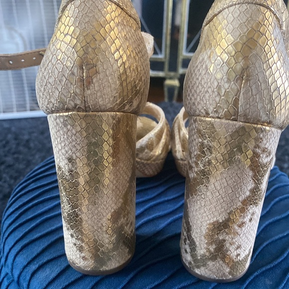 Michael Michael Kors Annalise gold snake embossed - Picture 5 of 13